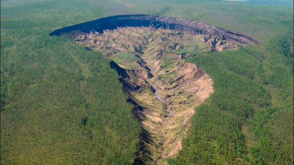 Misterioso Cráter de Siberia Misterioso Cráter de Siberia