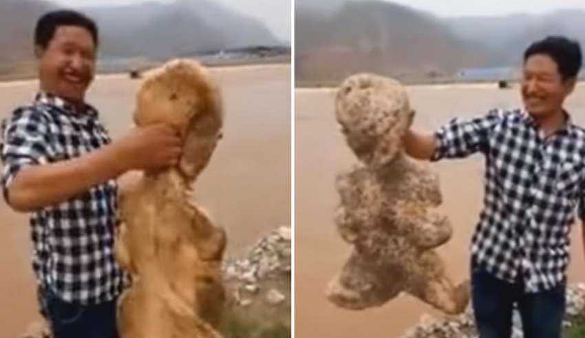 Criatura Humanoide Aparece en una Playa de China Criatura Humanoide Aparece en una Playa de China