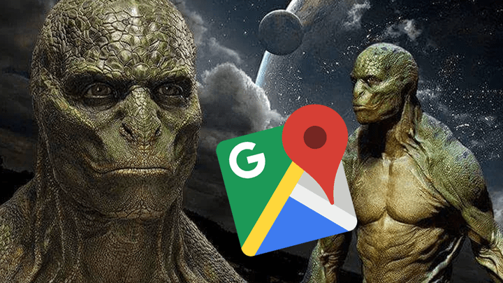 Google Maps: foto de Supuesto REPTILIANO